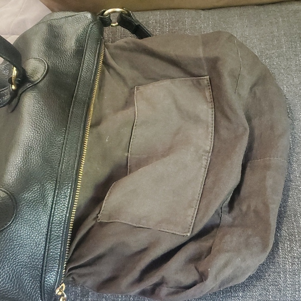 Authentic Black Genuine Leather Onna Ehrlich Bag - Picture 6 of 11